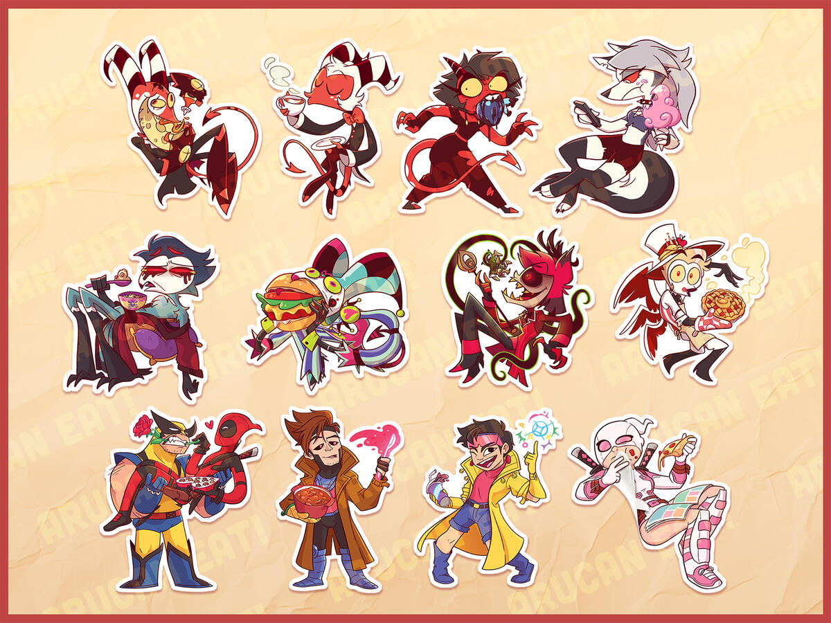 Cartoon and Comics Fan Art Stickers