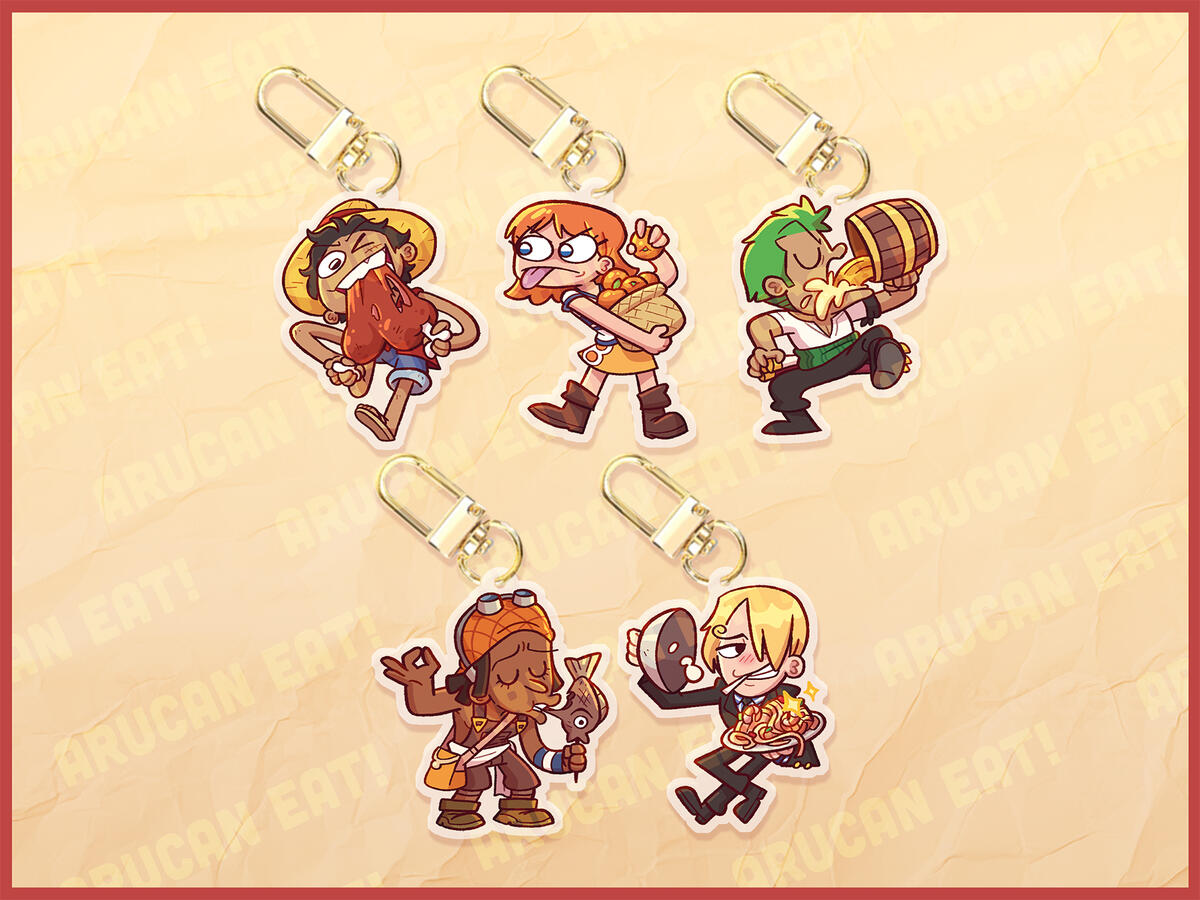 Anime Pirates Mini Charms